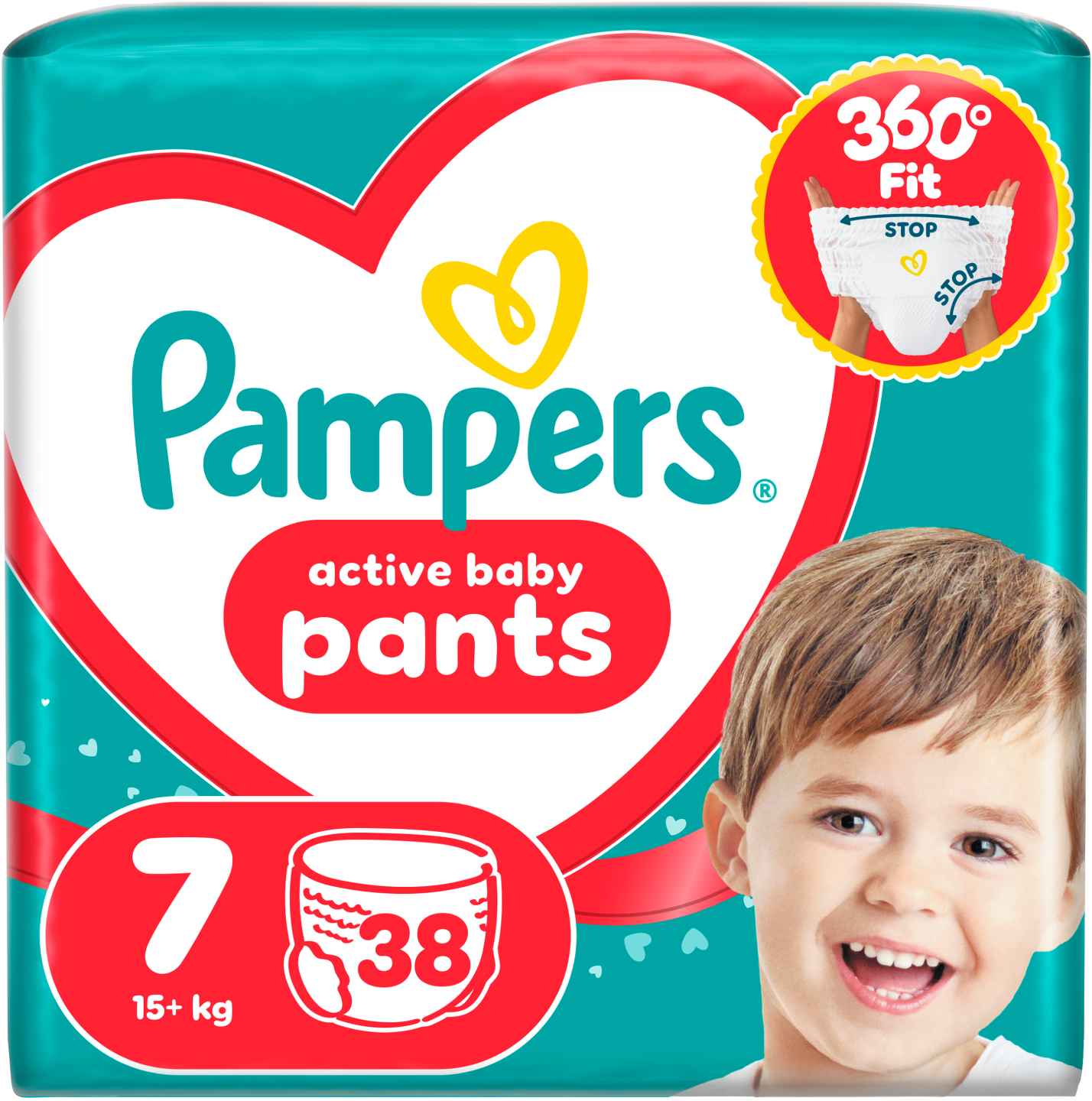 Одноразові підгузки-трусики Pampers Active Baby Pants Розмір 7 (15+ кг) 38 шт. (80815111)